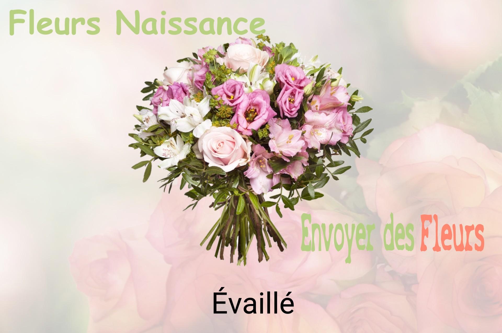 Bouquet de fleurs de naissance livré à Évaillé